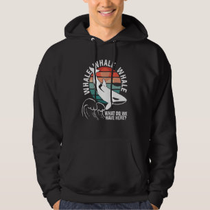 Retro val Vad har vi här Hajar Marinbiologi Hoodie