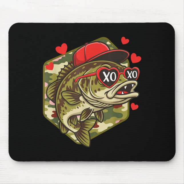 Retro Valentine B Fishing Camo Fisherman Valentine Musmatta (Framsidan)