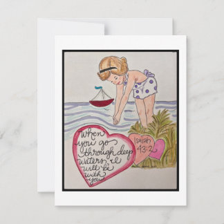 Retro Valentine Card Anteckningskort