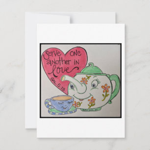 Retro Valentine Card Anteckningskort