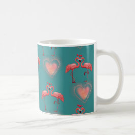 Retro Valentine Flamingo Mugg