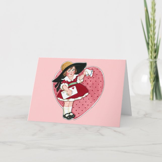 Retro Valentine Helgkort (Framsida)