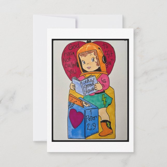 Retro Valentine Tack Kort (Framsida)