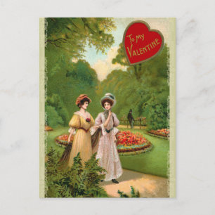 Retro Valentine vykort