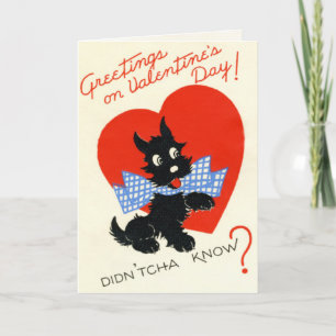Retro Valentines dagskort Helgkort