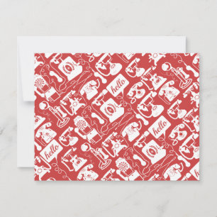 Retro valfri Färg-telefon Mönster