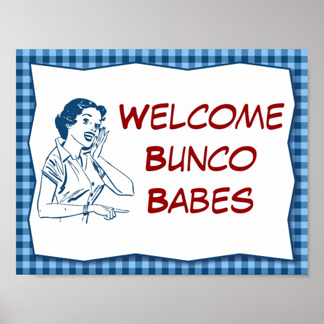 Retro Välkommen Bunco Babes signatur Poster (Framsidan)