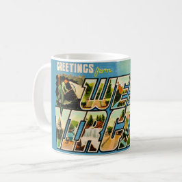 Retro Välkommen till West Virginia Kaffemugg