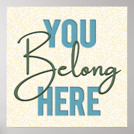 Retro Välkomsthändelse/kyrkkomplimang Poster