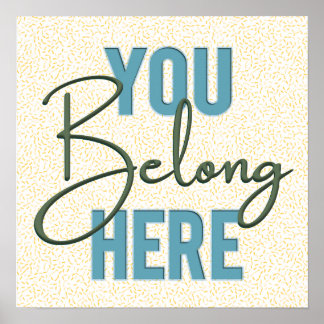 Retro Välkomsthändelse/kyrkkomplimang Poster