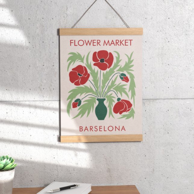 Retro-vallmo för Flower Market-Abstrakt Poster (Skapare uppladdad)