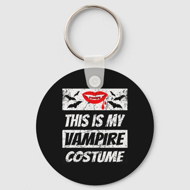 Retro Vampire Halloween-uttjänt Easy Halloween Dra Nyckelring (Framsida)