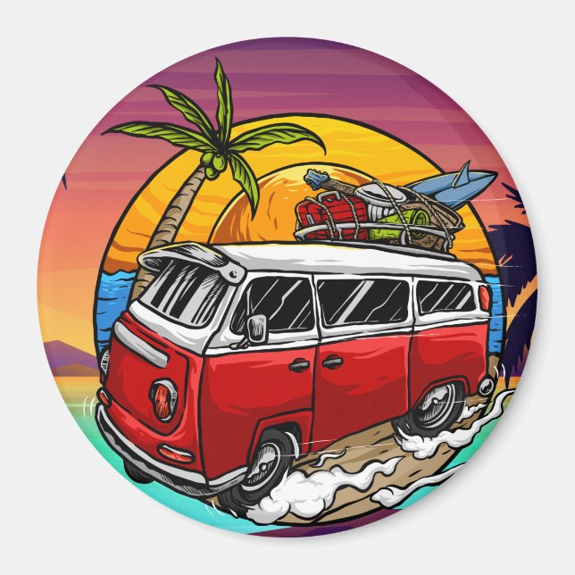 Retro Van Magnet (Framsidan)