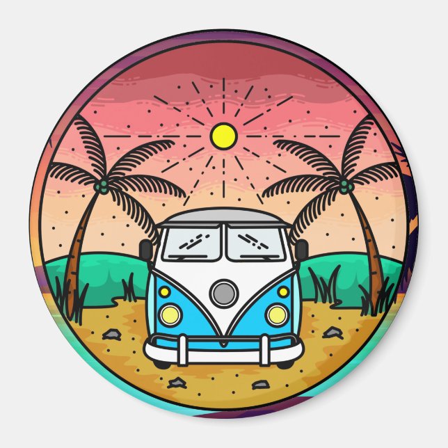 Retro Van Magnet (Framsidan)
