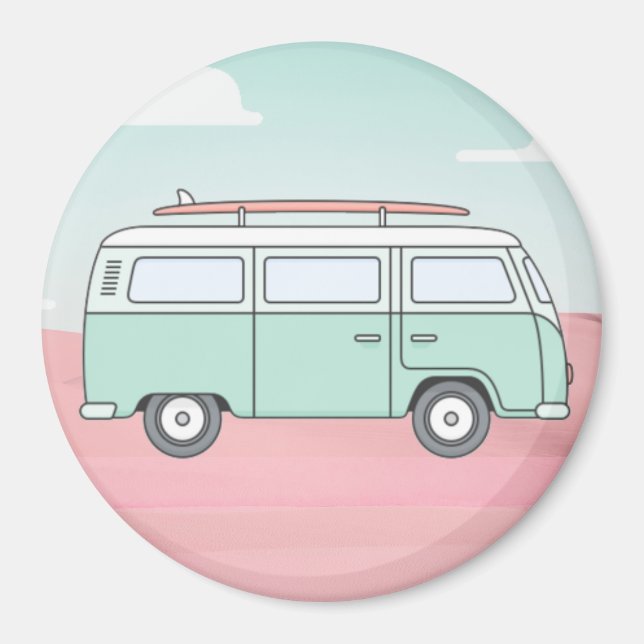 Retro Van Magnet (Framsidan)