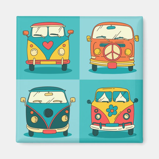 Retro Van Magnet (Framsidan)