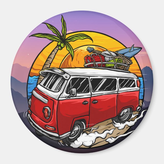Retro Van Magnet (Framsidan)