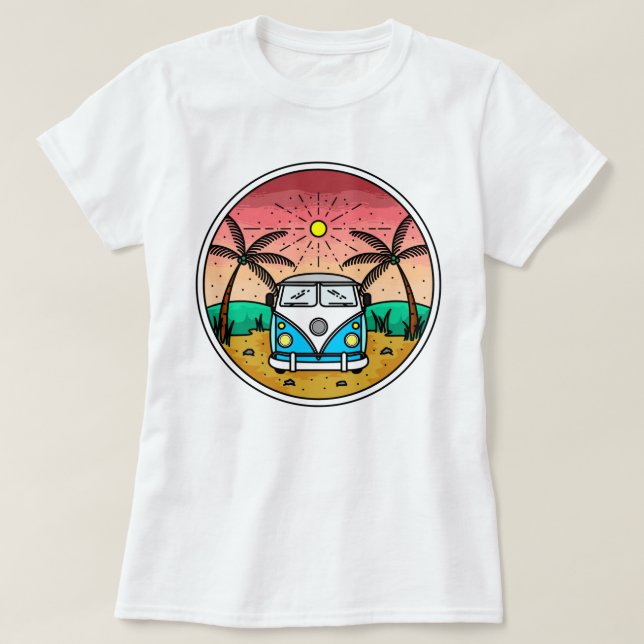 Retro Van T-Shirt (Design framsida)