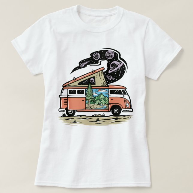 Retro Van T-Shirt (Design framsida)