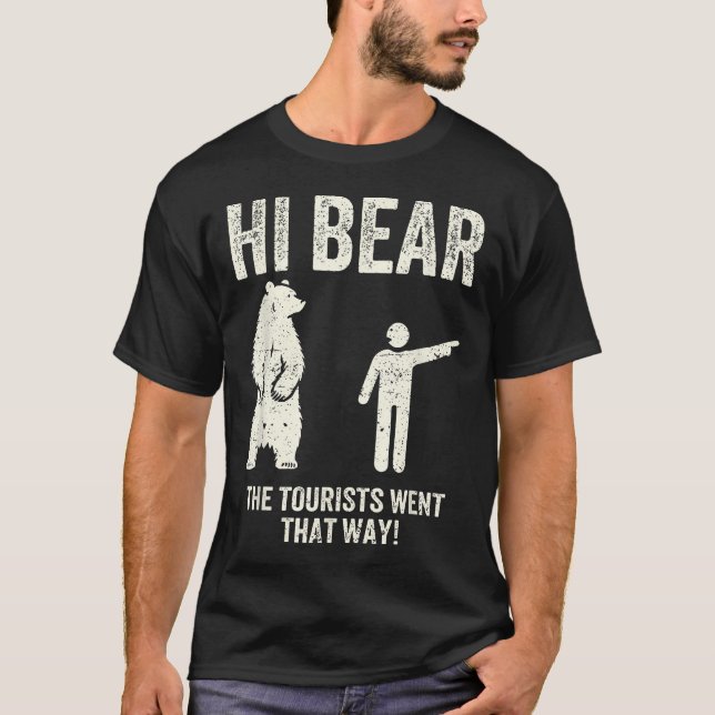 Retro vandring äventyrslek funnigt t shirt (Framsida)