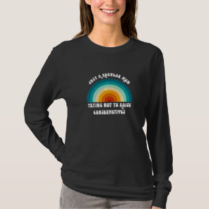 Retro vanlig mamma som försöker att inte uppfostra t shirt