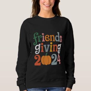 Retro vänner ger 2024 Thanksgiving höst T Shirt