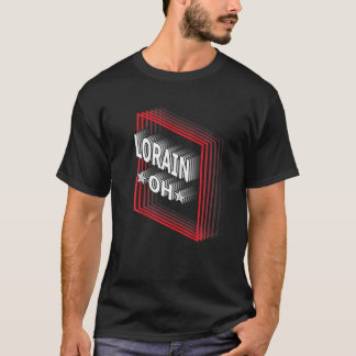 Retro Vaporwave Lorain Ohio OH T Shirt