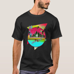 Retro Vaporwave Skateboard 90s Laser Flip Skating T Shirt