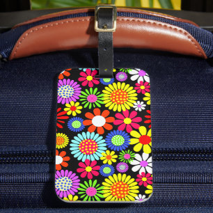 Retro vår hippie-brickor bagagebricka