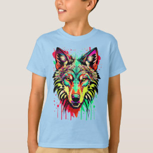 Retro Varg T-Shirt - färgfull Varg Shirt