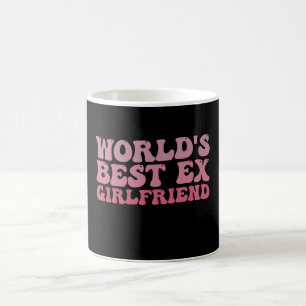 Retro världens bästa ex-flickvän groovy kaffemugg