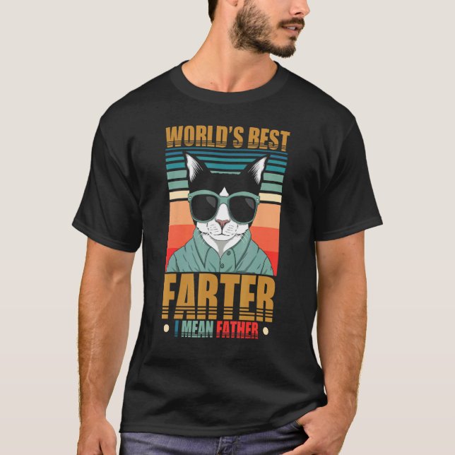 Retro Världens Bästa Fartare Jag Menar Pappa - Bäs T Shirt (Framsida)