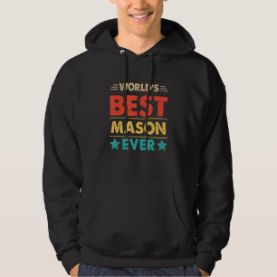 Retro världens bästa murare någonsin hoodie