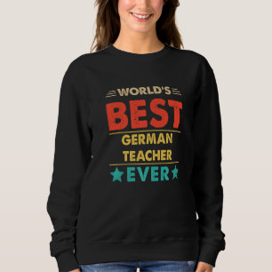 Retro världens bästa tysklärare någonsin t shirt