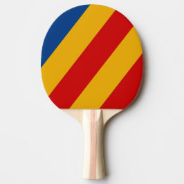 Retro Varmhjärtade Djärva Ränder Pingisracket