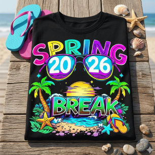 Retro våruppehåll 2026 Strand Semester T-Shirt