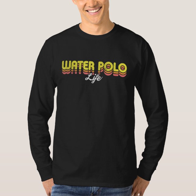 Retro Vatten Polo Life T Shirt (Framsida)