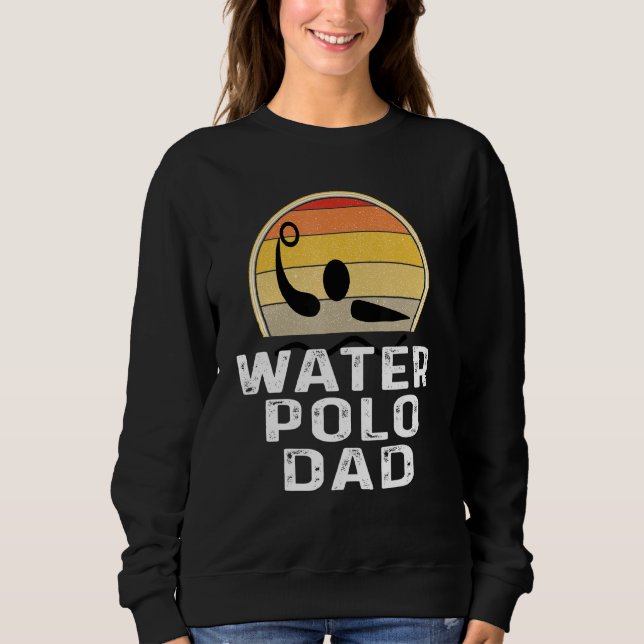 Retro Vatten Polo Pappa Far Swimmer Swimming Sunse T Shirt (Framsida)
