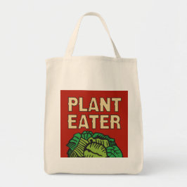 Retro vegetarisk vegan för växtEater Tygkasse