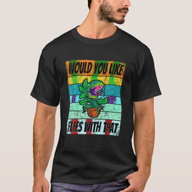 Retro Venus Fly Trap Shirt Carnivorous Plant Shirt T Shirt (Framsida)