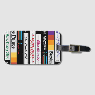 Retro VHS-filmdesign Bagagebricka
