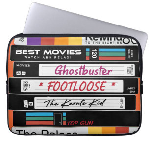 Retro VHS-filmdesign Laptop Fodral