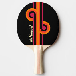 Retro VHS-loop med namn Pingisracket