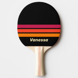 Retro VHS över Striping med namn Pingisracket