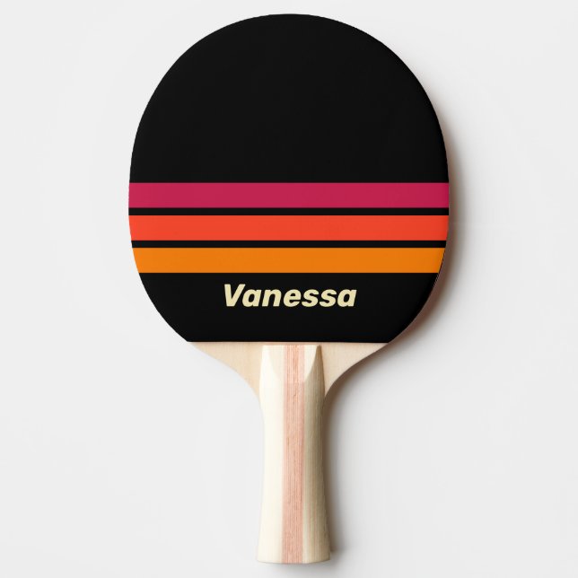 Retro VHS över Striping med namn Pingisracket (Framsidan)