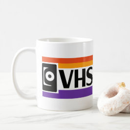 Retro VHS-symbol Kaffe kopp - 80-tal 90-tal