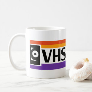 Retro VHS-symbol Kaffe kopp - 80-tal 90-tal