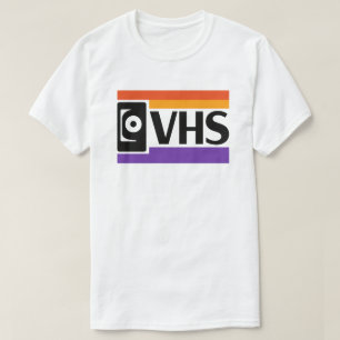 Retro VHS-symbol T-shirt 80- och 90-talsnostalgi