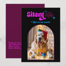 Retro Vibbar Rolig Retro Husdjur Hund Jul Foto