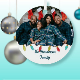 Retro Vibe-julfoto Julgransdekoration